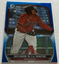 2023 Bowman Draft DEYVISON De Los SANTOS #BDC-36 Chrome Blue Refractor 122/150