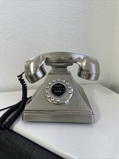 Brushed Silver Bombay Classic Tiffany Retro Push Button Phone 1990 s
