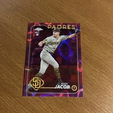 2024 Topps Chrome Update Alek Jacob USC129 RC Fuchsia Lava Lamp Refractor /299