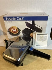 Vitantonio Pizzelle Chef 300A Italian Cookie Maker Vintage TESTED With Box