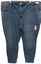 NWT Terra  Sky Women's High Rise Skinny Blue Denim Jeans Plus Size 26W 