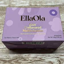 EllaOla Kids' Unflavored Multivitamin 30 Sachets Exp 11/25/2027 New Sealed