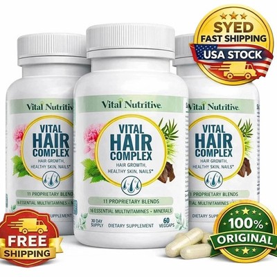 Vital Hair Complex Pack of 3 | Hair Growth Support | 100% Original | Fast Ship