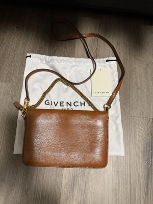 Givenchy Cross 3 Crossbody Small Brown Leather
