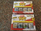 Set of 2 Funko Bitty Pop! 4-Packs Pokemon Squirtle Eevee Pikachu Psyduck New