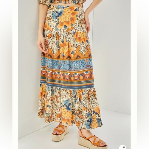 Anthropologie Farm Rio Bambina Skirt- Women's small