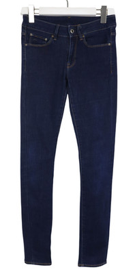 G-STAR 3301 Contour High Skinny Jeans Damen W26/L30 Zip Fly Stretch Blau