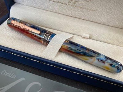 Conklin 1898 Misto Orange Swirl Rollerball Pen Brand New In Box