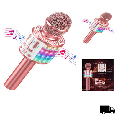 Karaoke Mikrofon Bluetooth LED Lautsprecher KTV Recorder