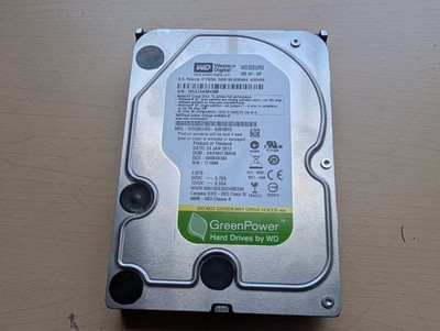 Western Digital (WD20EURS-63S48Y0) 2TB 3.5'' Internal SATA Hard Drive  - Wiped!