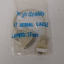 1 Foot AT Serial Cable DB9 Female to DB25 Male