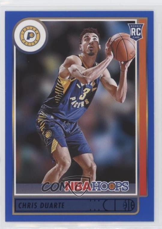 2021-22 Panini NBA Hoops Rookies Blue Chris Duarte #236 5t8