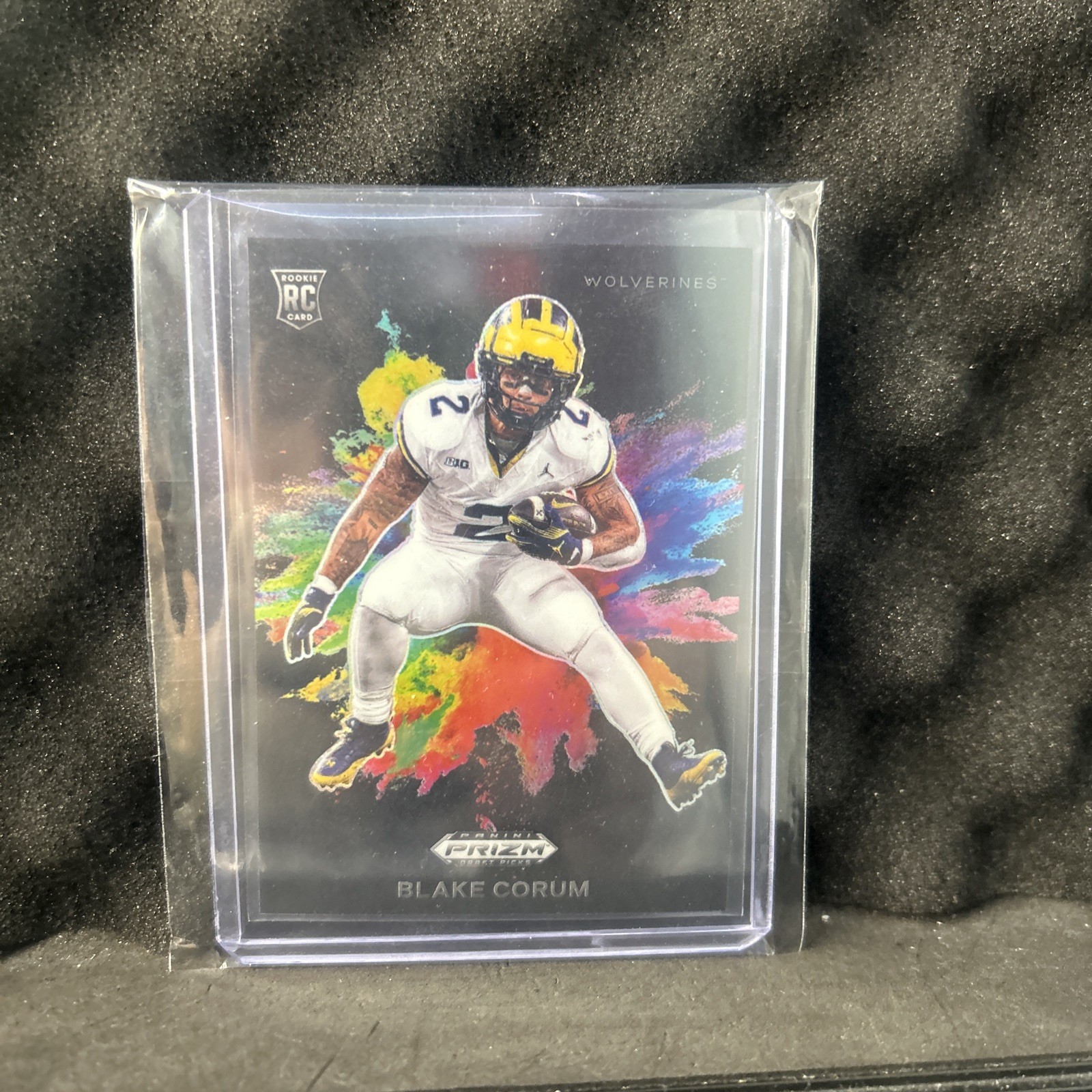 2024 Panini Prizm Draft Picks - Black Color Blast Blake Corum #CB-20 (RC)