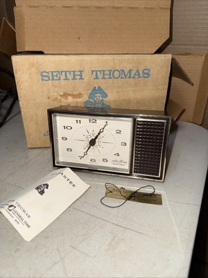 1960s Seth Thomas Auditron II Clock STR5-A New Old Stock Alarm Doesn t Work