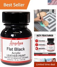 Acrylic Leather Paint For Shoes, Sneakers, Leather, Canvas, Furniture, and Mo...