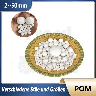 2~50mm POM Ball Präzision Solide Plastik Kugeln Kunststoff Kugel Polyoxymethylen