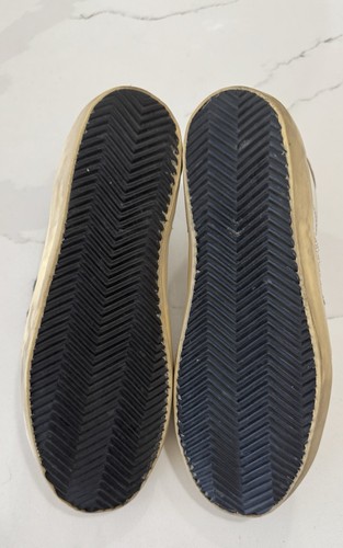Golden Goose Super-Star con stella glitter bordeaux e linguetta tacco argento - Foto 13 di 13