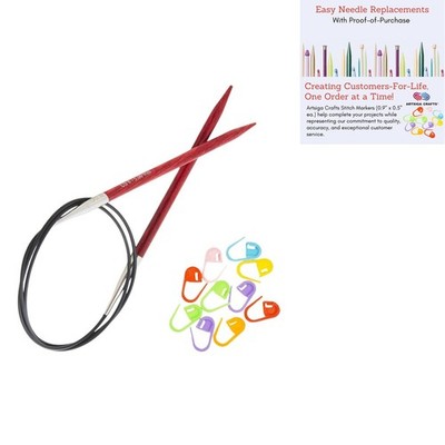 Knitpro Dreamz Circular Knitting Needles 40 Inch Size 8 100Cm 5.00Mm 10