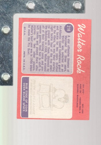 1970 Topps Football SINGLES VG/VG-EX+ SHARP/CHEAP! Pick From List Up To 30% OFF - Picture 389 of 460