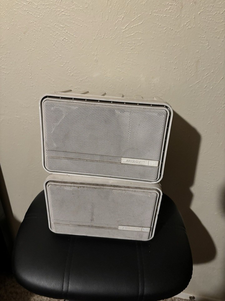 Bose 151 Indoor/Outdoor Speaker Pair (White) UNTESTED no cables | eBay