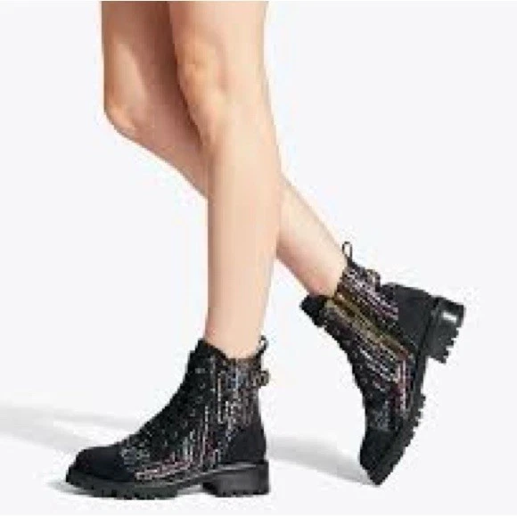 KURT GEIGER LONDON женщин Kensington шнурует вверх боевые ботинки размер 36 (5,5) новый - Изображение 4 из 4