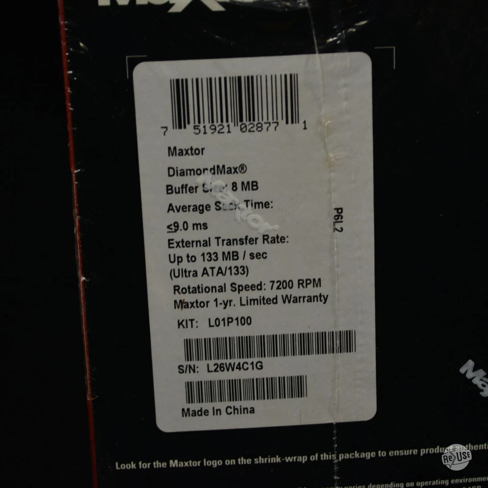 Maxtor 100GB Hard Drive Ultra Series - Image 3 of 3