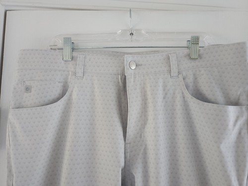 Peter Millar Crown Golf Pants 36 x 32 Gray Skulls