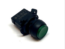 Allen-Bradley 800FD-E3X11 Green 22mm Momentary Push Button w/ 800F-N3G 24V LED