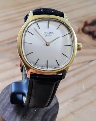 Delvina Geneve 1968 Classic Dresswatch Cal.  PESEUX 7040