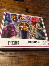 Disney Villains Jigsaw Puzzle Jafar Ursula Hook Malificent by Ceaco 2000 Pc NEW