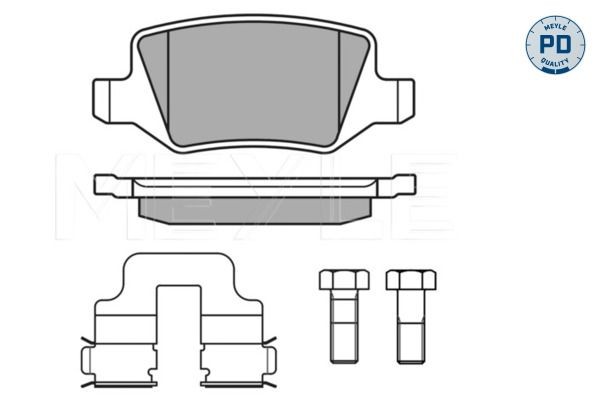 Meyle Bremsbelagsatz, Scheibenbremse 025 231 3814 FüR MERCEDES-BENZ-image