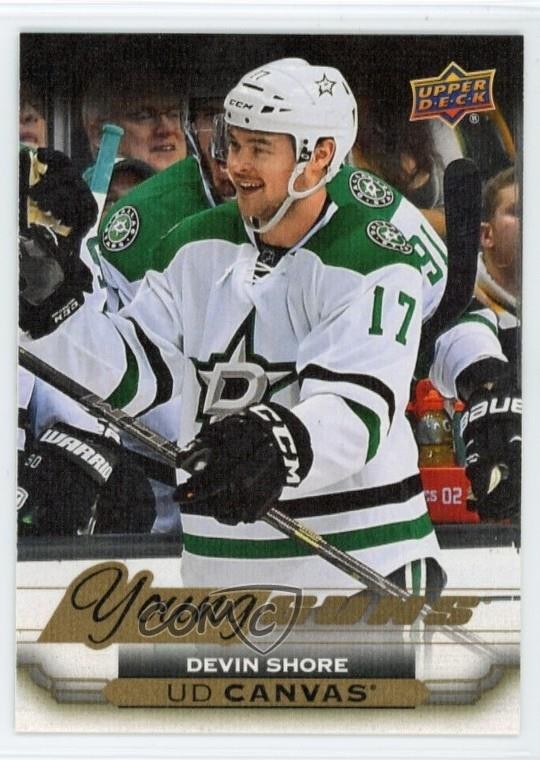 2015-16 Upper Deck UD Canvas Young Guns Devin Shore #C229 Rookie RC 1a7z