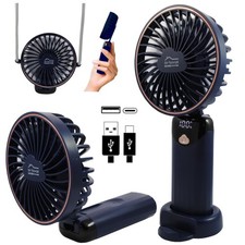 DIY TECH UK  CoolBlast Max  4 in 1 Handheld Rechargeable Fan  5 Speed