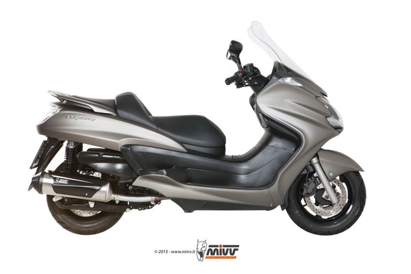 Auspuffterminal Mivv Urban Inox Yamaha Majesty 400 2007 2008 2009 2010-image