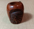 Vintage Hand Carved Native American Indian Tobacco Pipe — photo 3