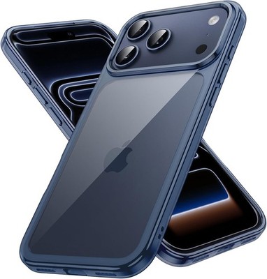 JETech Hülle für iPhone 17 Pro 6,3 Zoll, Anti-Kratzer, Tiefblau, Handyhülle