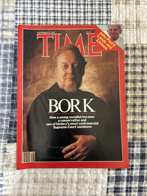 1987 Time Magazine September 21 Bork Newsstand High Grade