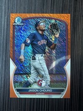 JAISON CHOURIO 2023 BOWMAN CHROME PROSPECTS ORANGE SHIMMER REFRACTOR #BCP-83 /25