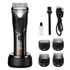 Men's Body Hair Trimmer Groomer IPX7 Waterproof LED Light USB-C Rechargeable