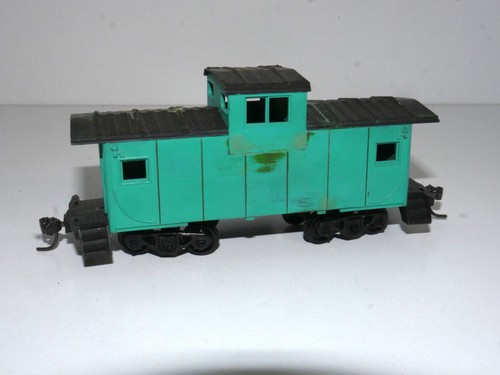 Vagón de tren vintage escala HO Burlington Northern BN Green Caboose #42127 | Condition: Used