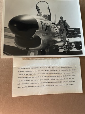 AF Flight Test Center Edwards AFB Photograph BG Holtoner North American F-86D