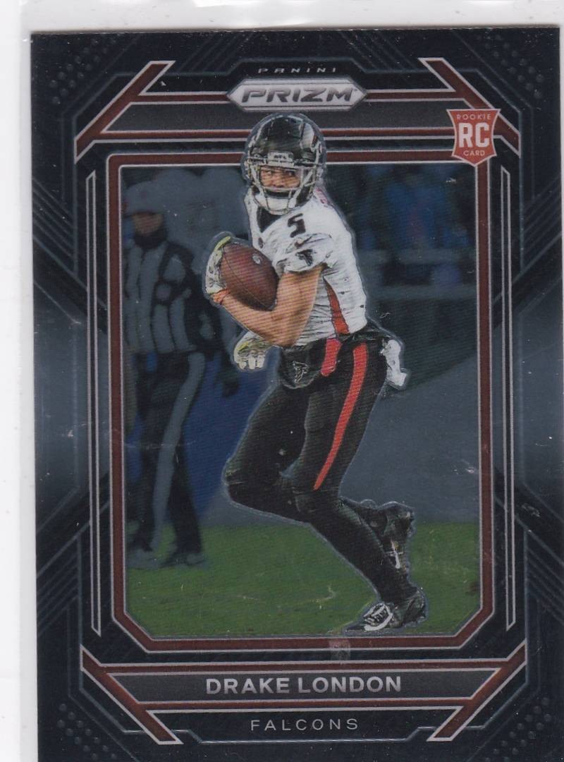 DRAKE LONDON 2022 Panini Chronicles Prizm Black #PB-11 Silver Prizms Rookie RC