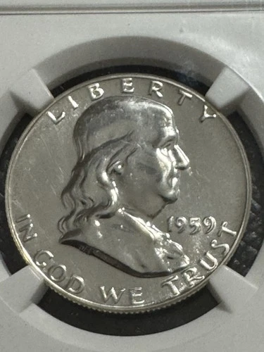 1959 Franklin Half Dollar, NGC PF65, Free shipping