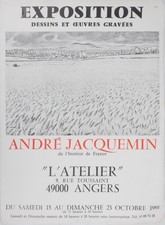[ART POSTER] Andr&eacute; JACQUEMIN: Le field de bl&eacute;, 1988 #Angers #L'atelier