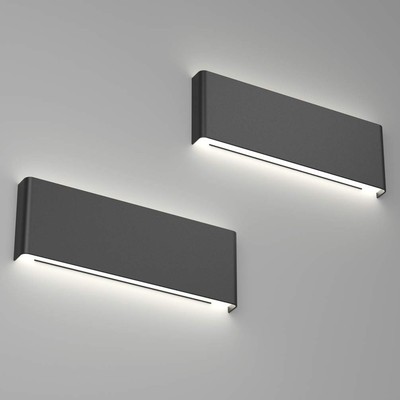 Ralbay 15.7in Wall Sconce 2-Pack Indoor Modern Light Fixtures 14W LED Up and ...