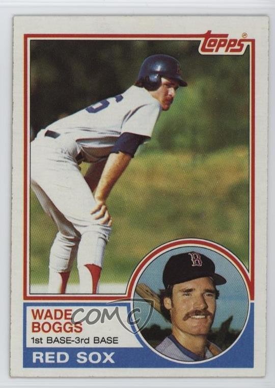 1983 Topps Wade Boggs #498 HOF 0d1a
