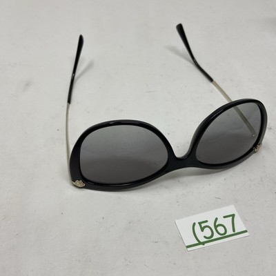 VERSACE Mod 4345-B GB1/11 57-17 BLACK GOLD W/ GRAY LENS SUNGLASSES