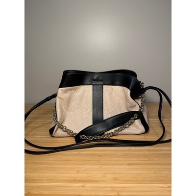Chloe See By Chloe Leather 2Way Shoulder Bag Pink Beige Black