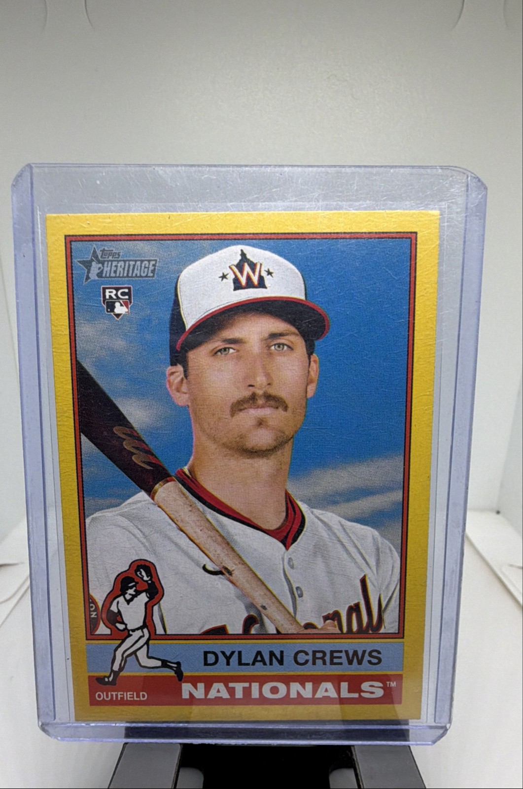 2025 Topps Heritage - Dylan Crews #247 Dark Yellow Border (RC)