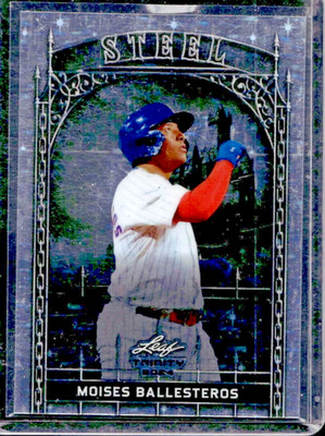 2024 Leaf Trinity Mega Box Moises Ballesteros Steel Stars and Dots Silver #/290